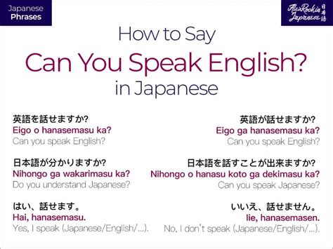 How to say English in Japanese .